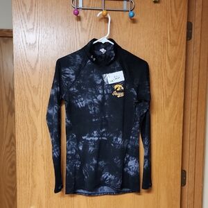 Iowa Hawkeyes Under Armour Black and Gray Long Sleeve Shirt Wms. S number 326